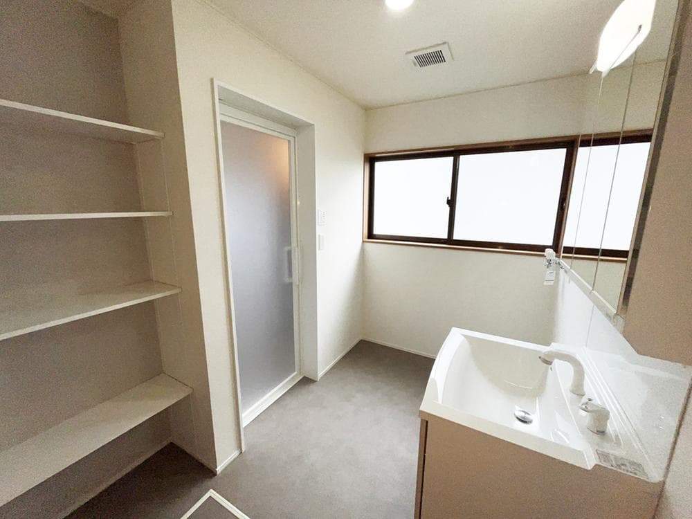 Bathroom with storage